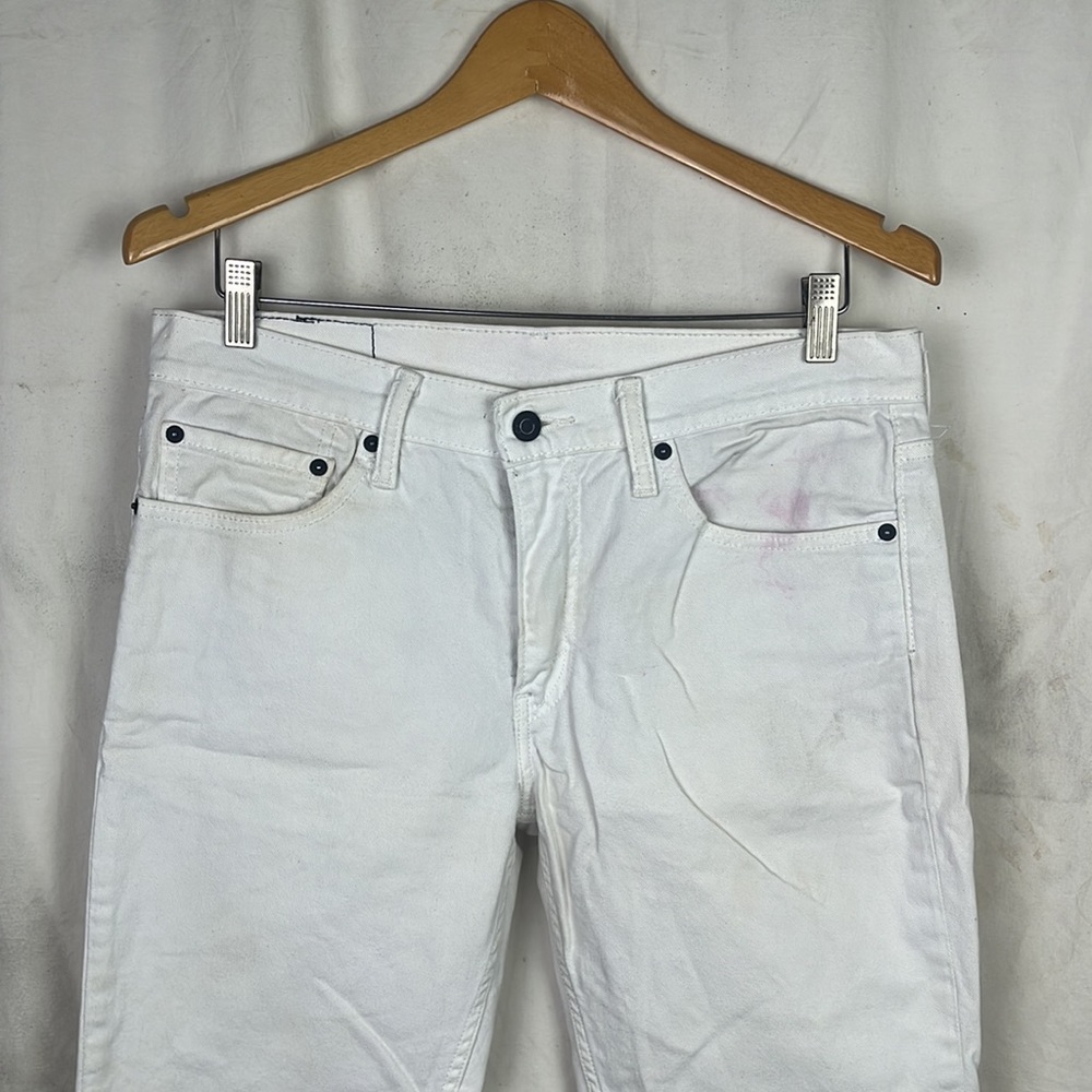 🌶 3/$30 Levi’s 511, White Thrashed